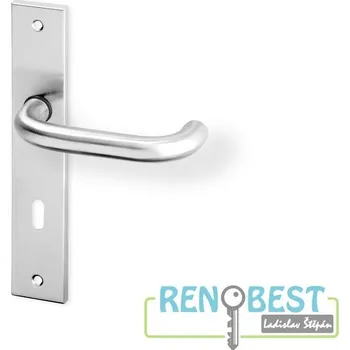 Stavebniny AC-T Dveřní kování UNA HR ECO nerez Rozteč: 72 mm, Provedení: pro vložku - PZ, Povrchová úprava: nerez