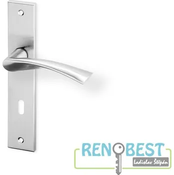 Dveřní kování AC-T Dveřní kování EURA HR ECO nerez Rozteč: 90 mm, Provedení: pro vložku - PZ, Povrchová úprava: nerez