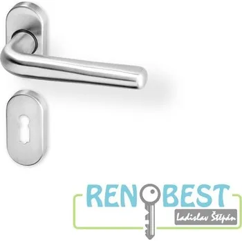 Dveřní kování AC-T Dveřní kování SIRA R OV nerez PK Provedení: pro klíč - BB, Povrchová úprava: nerez