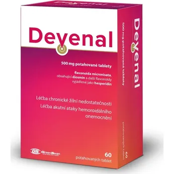 Lék na srdce, cévy a krev Green Swan Pharmaceuticals Devenal 500 mg 60 tbl.