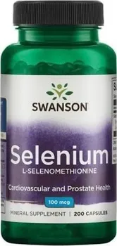 Swanson Selenium L-selenomethionine 100 mcg 200 cps.