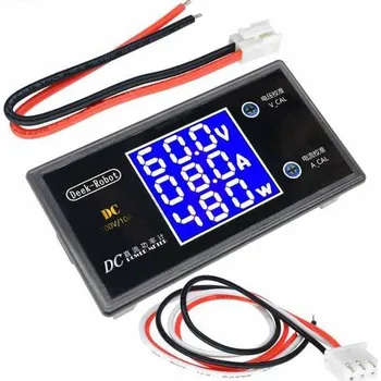 DIGITÁLNÍ PANELOVÝ AMPÉRMETR, VOLTMETR A WATTMETR 10A 100VDC