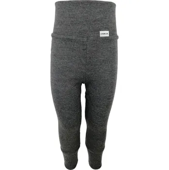 Merino kamaše vysoký pas dětské - Grafitová, Crawler Velikost: 68-74/80