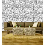 DIMEX | Vliesová tapeta na zeď Dimex Line WP-021-01 | 0,75 x 10 m | černá, bílá + Vliesová tapeta na zeď Dimex Line WP02102 v rozměru 0,75 x 10 m