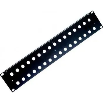 Plot Panel konektorový 2U pro tiebar- ocel 32× Jack