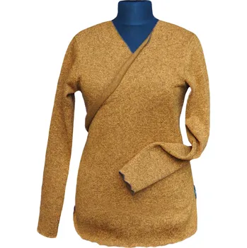 Dámský svetr Zavinovací svetr (teplejší verze) - koňaková, Angel Wings Velikost: L/XL