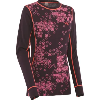 Dámské funkční merino triko Kari Traa KROLL LS Mauve 621889