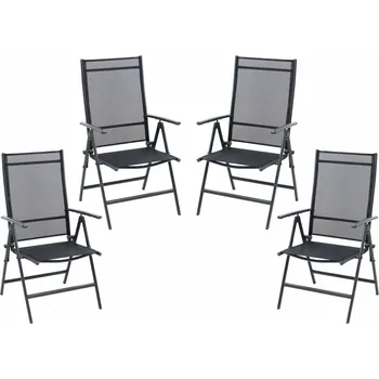 Hliníkové židle skládací 4ks