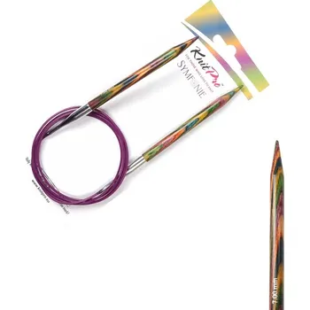 Jehlice KnitPro Symfonie kruhové fixní jehlice 7mm 120cm (KnitPro Symfonie kruhové jehlice 7mm 120cm)