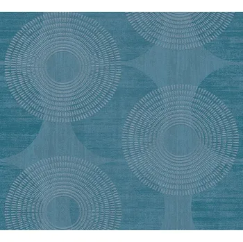 Tapeta A.S. Création | Vliesová tapeta na zeď Attractive 37832-5 | 0,53 x 10,05 m | modrá, metalická + Modrá, metalická vliesová tapeta na stěnu 378325 v rozměru 0,53 x 10,05 m