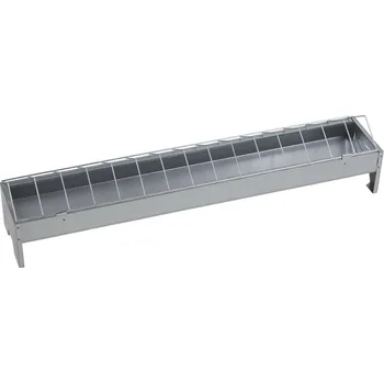 River Systems Žlabové krmítko pro drůbež volně stojící pozinkované krmítko pro hospodářská zvířata River Systems Žlabové krmítko pro drůbež volně stojící pozinkované