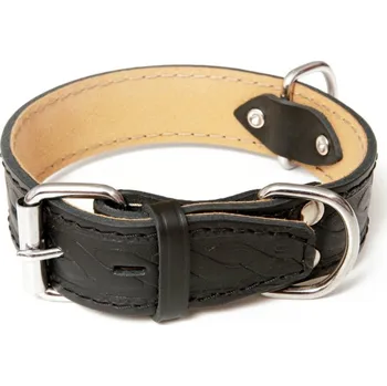 Obojek pro psa BaF Obojek kůže HERRY Černá B&F 4,5x80cm