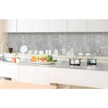 Fototapeta DIMEX | Fototapeta do kuchyně Beton II KI-350-106 | 350 x 60 cm | šedá + Samolepicí fototapeta za kuchyňskou linku DIMEX Beton II v šíři 350 cm