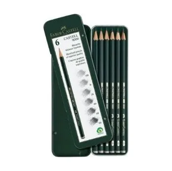 Grafitová tužka Sada 6ks grafitové tužky 9000 Faber-Castell 119063