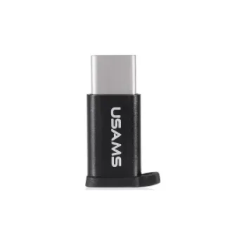USAMS SJ153 Adapter microUSB/Type C Black 6958444949710