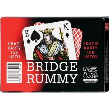 Pexeso Karty Bridge Rummy, papír, 108 karet