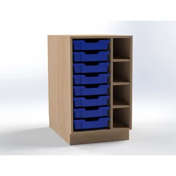 přebalovací pult a komoda Skříňka pro přebalovací pult pro 8 plastovými zásuvkami (pravá), š.52,5 cm