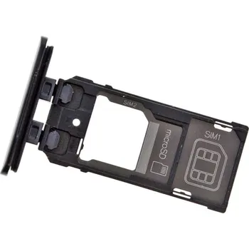 Sony Xperia 5 Dual SIM tray černý, držák, šuplík 1319-9387