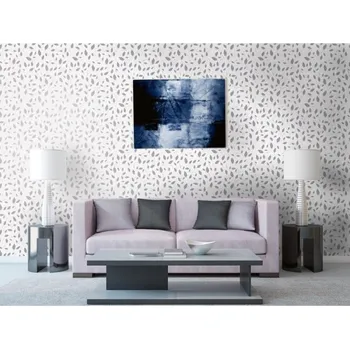 Tapeta DIMEX | Vliesová tapeta na zeď Dimex Line WP-020-04 | 0,75 x 10 m | šedá, bílá + Vliesová tapeta na zeď Dimex Line WP02005 v rozměru 0,75 x 10 m