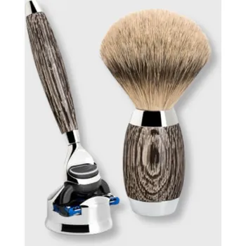 Mühle Edition No. 3 Bog Oak & Sterling Silver Fusion sada na holení