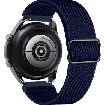 Příslušenství k chytrým hodinkám MůjMiBand.cz Nastavitelný nylonový elastický loop řemínek pro chytré hodinky 22mm Barva: námořnická modrá