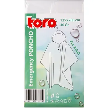Pláštěnka Toro pláštěnka Poncho pro dospělé 125 x 200 cm uni