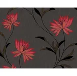 A.S. Création | Vinylová tapeta na zeď Atlanta 95720-2 | 0,53 x 10,05 m | červená, černá, zlatá + Červená, černá, zlatá vinylová tapeta na stěnu 957202 v rozměru 0,53 x 10,05 m