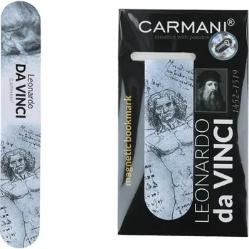 Zarážka na knihu Carmani® Carmani - Magnetická záložka L. da Vinci, Vitruvian Man - 3*10 cm