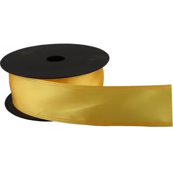 Stuha Atlasová stuha 4 cm x 9,1 m S011 žlutá