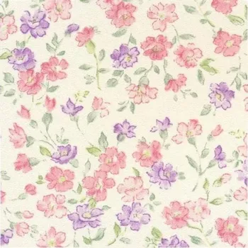 Tapeta PATIFIX | Samolepicí fólie KVĚTINY ČERVENO-MODRÉ 15-6830 | šíře 45 cm | krémová, růžová, fialová + Dekorativní samolepicí tapeta (metráž) Patifix KVĚTINY ČERVENO-MODRÉ 15-6830 v šíři 45 cm