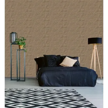 Tapeta DIMEX | Vliesová tapeta na zeď Dimex Line WP-031-03 | 0,75 x 10 m | hnědá + Vliesová tapeta na zeď Dimex Line WP03201 v rozměru 0,75 x 10 m