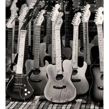 Fototapeta DIMEX | Vliesová fototapeta na zeď Kytarová kolekce MS-3-0303 | 225 x 250 cm | černobílá + Vliesová fototapeta na stěnu DIMEX Kytarová kolekce MS30303 v rozměru 225 x 250 cm + lepidlo zdarma