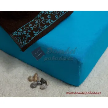 Prostěradlo Smolka | Prostěradlo do postýlky froté 60x120 - tyrkysové