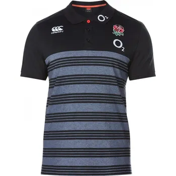 Pánské tričko Canterbury England Stripe Polo Shirt velikost L L