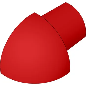 Stavební profil SP15 vnější růžek k ukončovací liště C ACARA, PVC červená, 8 mm, 6 ks