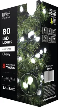 Vánoční osvětlení EMOS ZY2027 světelný řetěz 80 LED studená bílá