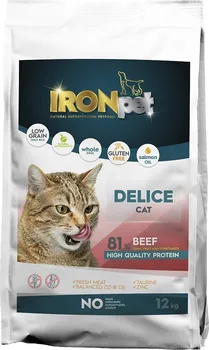 Krmivo pro kočku Ironpet Cat Delice 12 kg hovězí