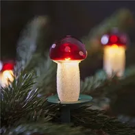 Vánoční osvětlení Exihand Světelný řetěz muchomůrky červené 12 ks