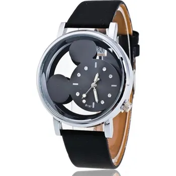 Prsten Mickey Mouse Mickey dětské náramkové hodinky Barvy: černá