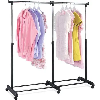 Věšák ART ABD-1214 BK teleskopický stojan na šaty chrom/černý