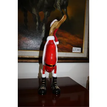 Dřevěná soška, dekorace vánoční kačer Velikost: výška 35 cm