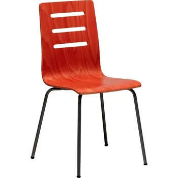 OFFICEPRO Jídelní židle TINA třešeň/hliník