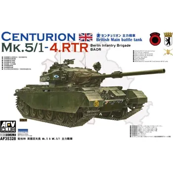 Plastikový model AFV Club 1/35 Centurion MK.5/1-4.RTR - Berlin Brigade / BAOR