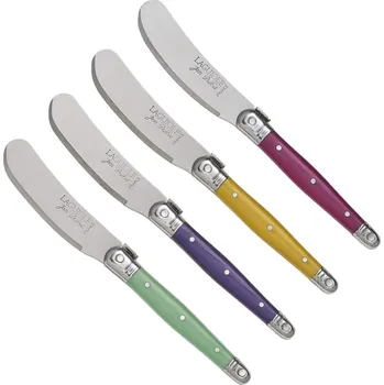 Kuchyňský nůž Sada nožů na máslo Jean Dubost 4 ks barevné - Laguiole Jean Dubost (Nože na máslo set 4 ks barevné - Laguiole Jean Dubost)