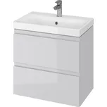 Cersanit - SET skříňka + umyvadlo, šedý lesk, Moduo Slim 60, S801-226-DSM