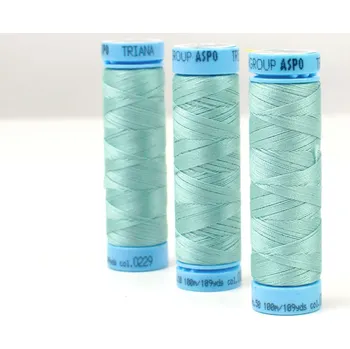 Nit Snový svět Bavlněná nit zelený tyrkys (0229) 100 metrů