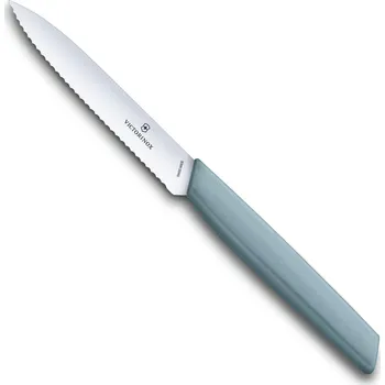 Kuchyňský nůž Nůž na zeleninu SWISS MODERN 10 cm modrošedý - Victorinox (Nakrajovací nůž SWISS MODERN modrošedý 10 cm - Victorinox)