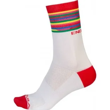 Pánské ponožky ponožky Endura Pinstripe LTD, white - vel. L/XL 119382
