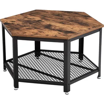 VASAGLE LCT16X 75 x 75 x 45 cm hnědý Konferenční stolek VASAGLE LCT16X 75 x 75 x 45 cm hnědý