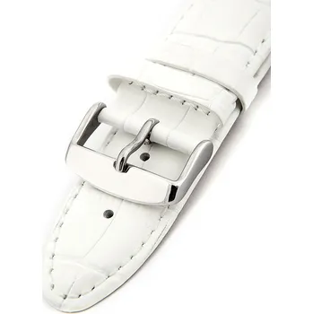 Řemínek na hodinky Kožený řemínek Mavex HYP-01-WHITE, bílý